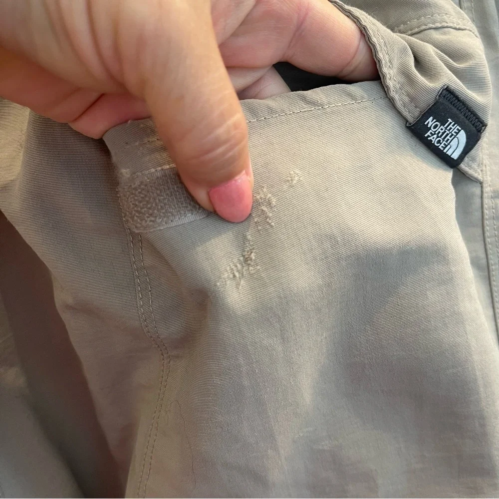 The North Face Pants Convertible Nylon Beige Hiking Cargo Outdoors Mens Size L